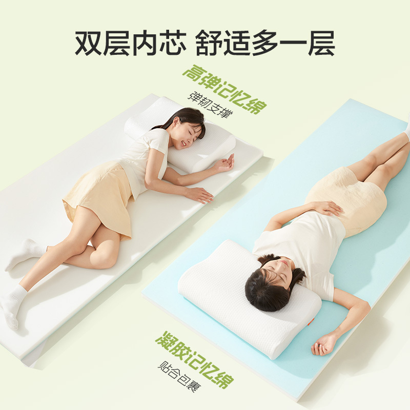 喜临门 氧气垫原野绿4cm 记忆棉床垫床褥子软垫寝室海绵垫学生宿舍薄床垫子可拆洗高清大图