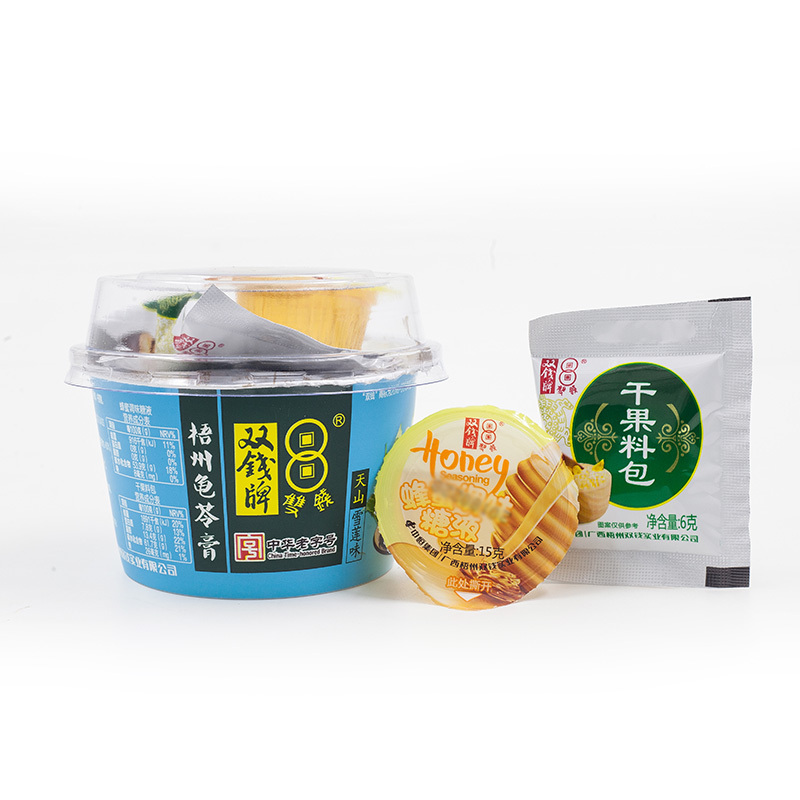 双钱牌龟苓膏 中华老字号 双钱 天山雪莲味200g *6个1200g 营养品