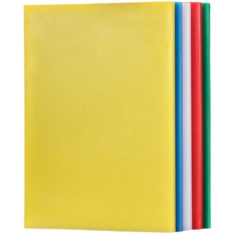 PE防霉无味彩色砧板寿司塑料菜板厨房家用分色粘板酒店切菜板案板 45*30*2cm 绿色高清大图