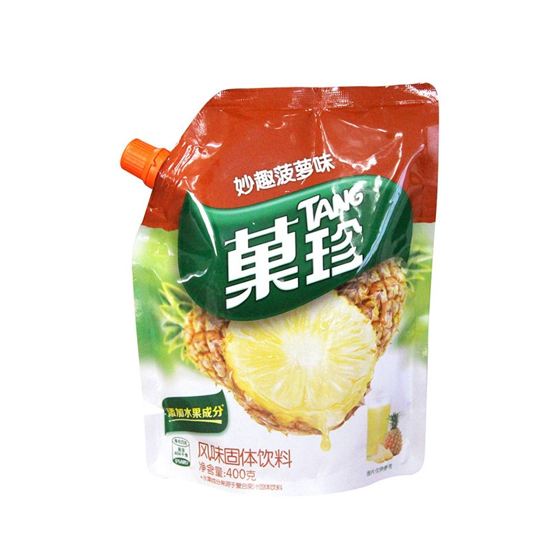 菓珍果味冲饮固体饮料壶嘴装妙趣菠萝味400g/袋 亿滋出品