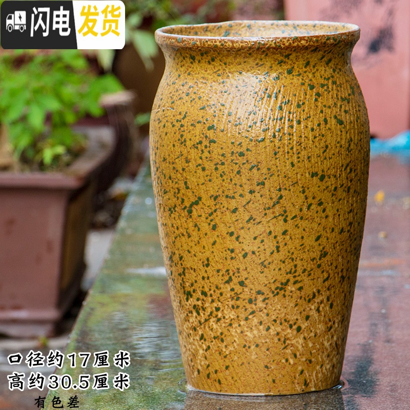 三维工匠多肉花盆透气多肉植物紫砂兰花庭院月季陶瓷特大陶罐法师花盆 ZSHP1670 特大花盆容器高清大图