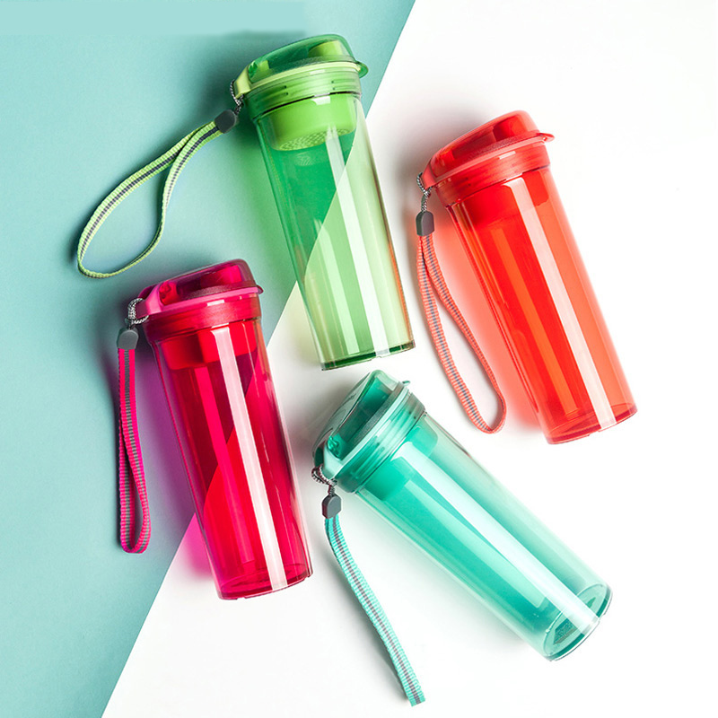 特百惠tupperware晶彩茶韵水杯子400ml塑料便携创意茶杯水壶随手杯