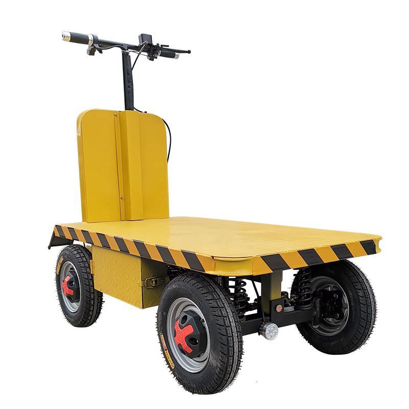 闪电客电动平板车手推车推车搬运车四轮拉货车电动拖车载重王电动普通