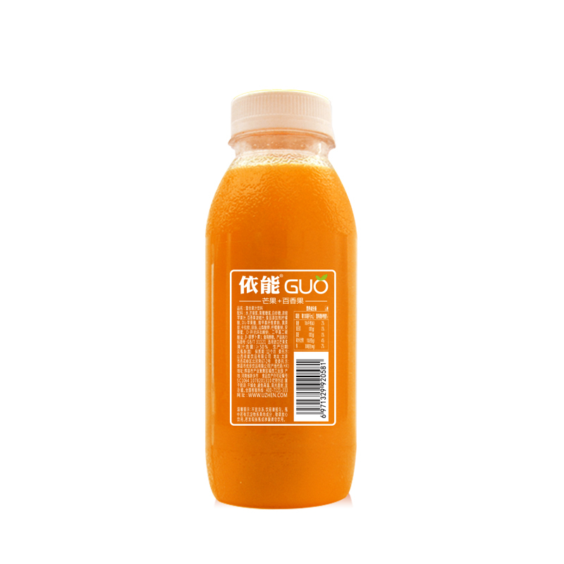 依能 GUO 芒果+百香果 复合果汁饮料 350ml*15瓶 整箱装