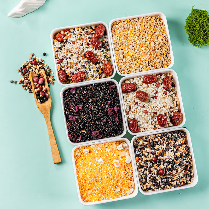 半亩川半亩良田粥道吉祥2000g十日滋养粥绿豆百合粥黑米礼盒礼品 盒 多样食材精心搭配高清大图