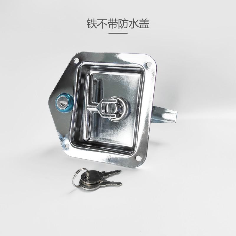 铁 常规不带盖 恒杰柜锁MS858货车柜锁不锈钢面板锁工程车工具用锁T型转舌盒锁