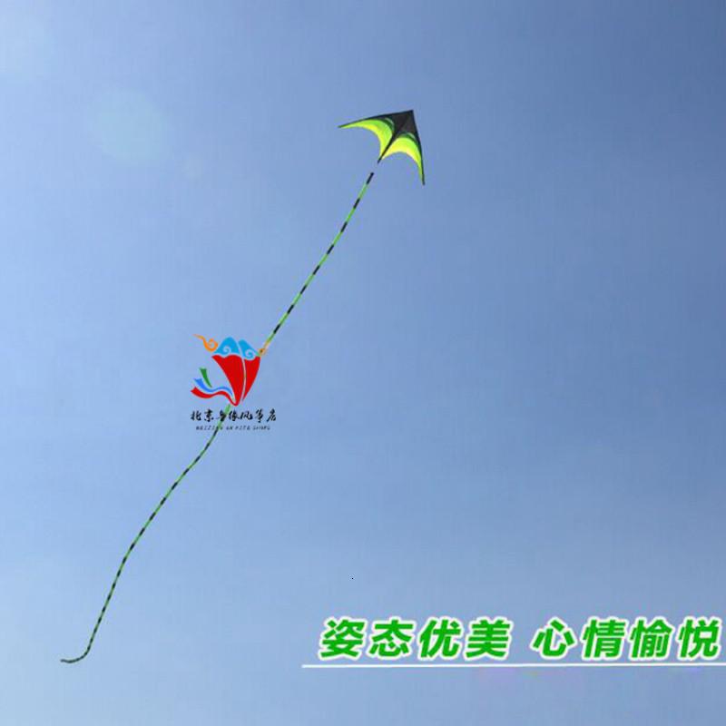 潍坊风筝大原风筝成型三角长尾风筝微风儿童小型易飞创意 三维工匠 大号风筝+30米尾+26轮1100米线高清大图