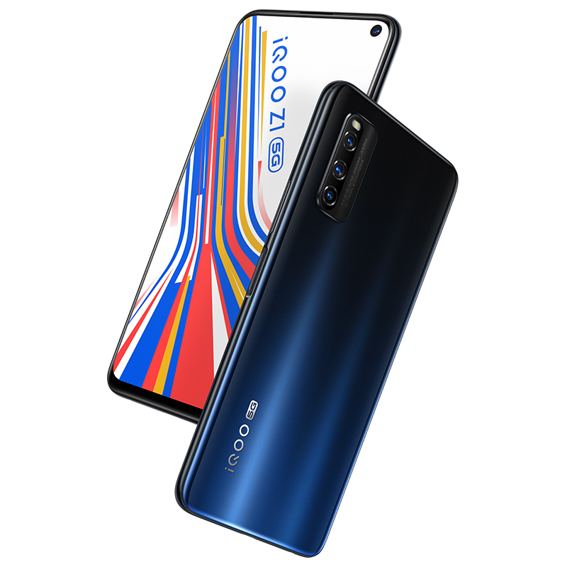 vivo iQOO Z1 5G 太空蓝 8+128G 天玑1000Plus旗舰芯片 144Hz高刷新率 44W超快快充 4500mAh大电池 全网通双模5G手机新品