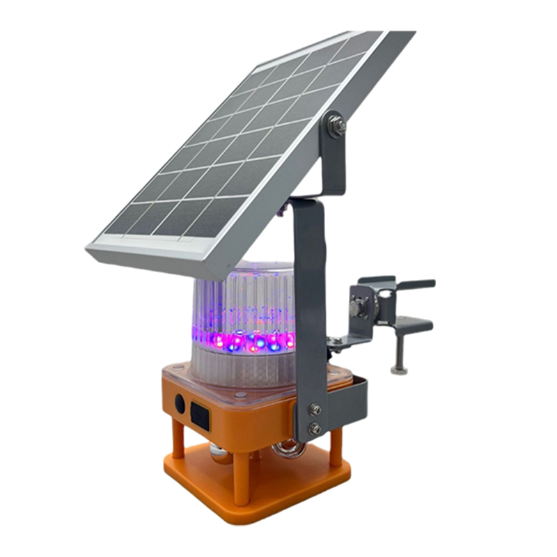 OHUI OHJW3145 3W LED 太阳能声光警示灯 IP66 DC3.7V 1800K 盏 黄色高清大图