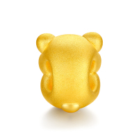 佐喜佑福 3D硬金999足金吃货鼠串珠手绳手链手串女金重约1.30g ZXSXSYFA101c