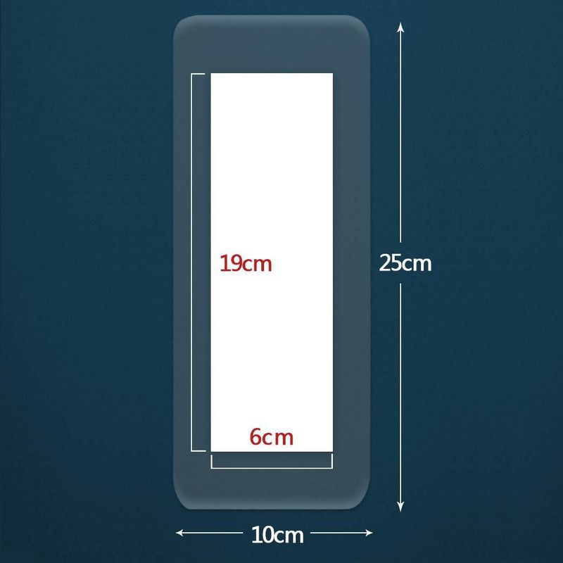 海氏海诺 6袋/盒10cm*25cm透明防水无菌敷贴PU型伤口护理剖腹产大号敷料贴透气胶带高清大图