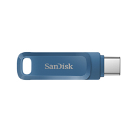 闪迪(Sandisk)128GB U盘 至尊高速酷柔Type-C接口手机电脑两用双接口OTG内存扩容 蓝色
