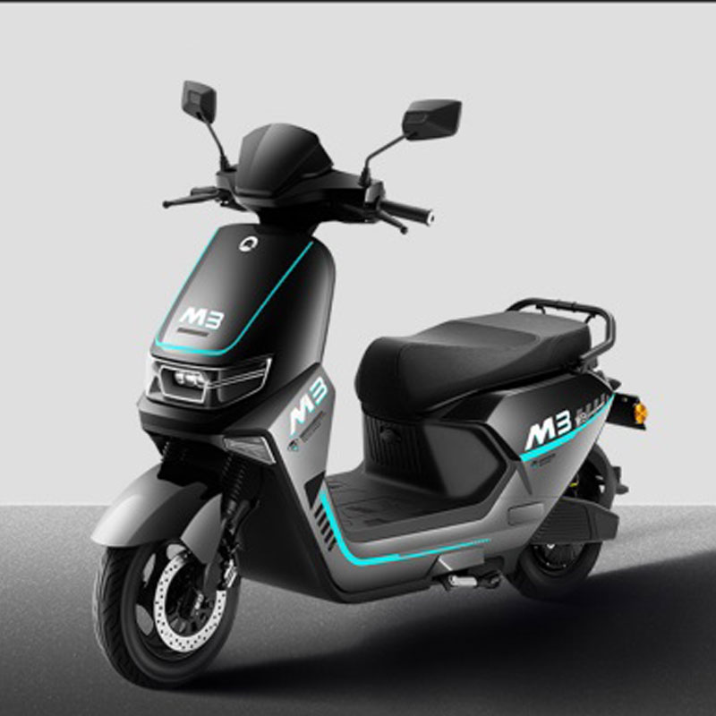新日电动摩托车两轮 陆行M3 72V35Ah石墨烯铅酸电池 前后碟刹 1000W电机 钢琴黑 72V35Ah石墨烯裸车不包邮（限批采）