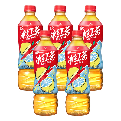 统一 冰红茶 柠檬味红茶 500ml*5瓶装