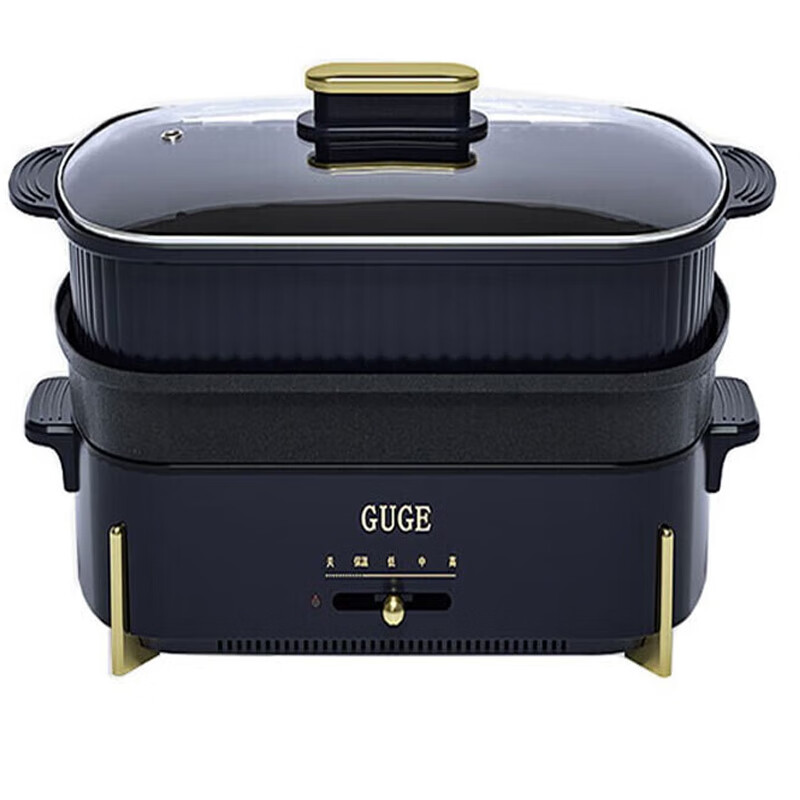 谷格(GUGE) 电煮锅蒸锅蒸煮一体4.5L 多功能电火锅 G929(可定制LOGO)