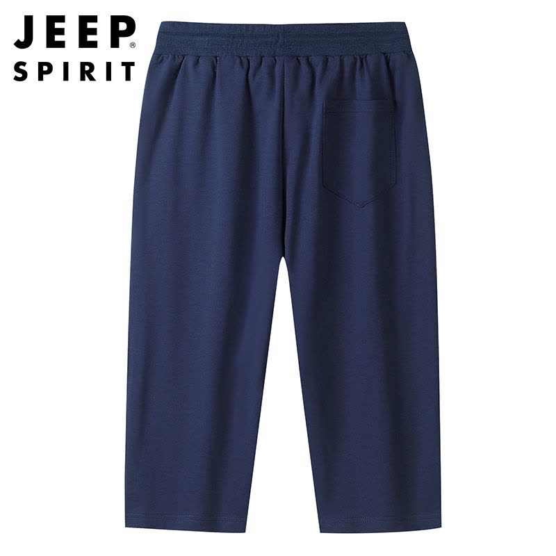 JEEP SPIRIT吉普新品夏季短裤男七分裤松紧系带薄款运动裤男速干宽松弹力7分裤男图片