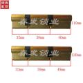 双拨轮双拨叉超B级纯铜锁芯复合机械防盗锁芯防钥匙防技开_833 >55mm通用型带钥匙 110=32+38+40