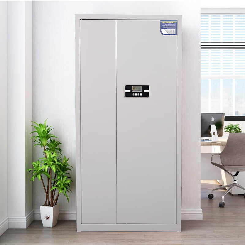 格具(GEJU)钢制通门带斗电子密码锁保密柜资料档案柜900*420*1850mm高清大图