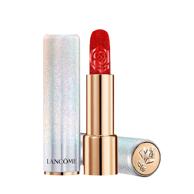 兰蔻lancome口红唇膏2020年璀璨巴黎圣诞限量版梦幻冰雪银管口红525