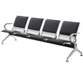 晋舰 钢制排椅机场椅加固加厚医院长椅候诊椅连排输液等候椅 B款四皮面
