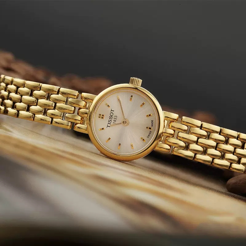 [送礼优选]天梭(TISSOT)瑞士手表 简约华丽小巧秀气 乐爱系列钢带女士石英表T058.009.33.031.00高清大图