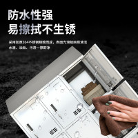永格不锈钢更衣储物柜员工柜无尘鞋包柜食品厂车间多门储物柜餐具柜斜顶柜子 十二门更衣柜