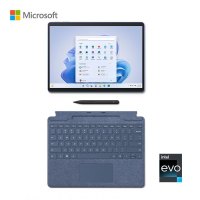 微软Surface Pro 9 二合一平板电脑 酷睿i5 8G 256G宝石蓝+带笔键盘盖 宝石蓝 英特尔Evo认证