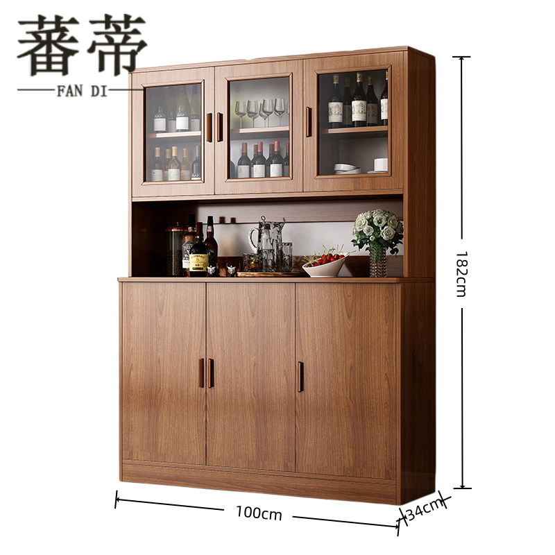 蕃蒂 餐边柜高柜 100*32*182cm 台高清大图