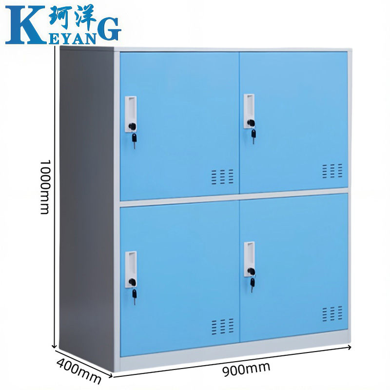 珂洋 存包柜 四门(蓝白套色) 台高清大图
