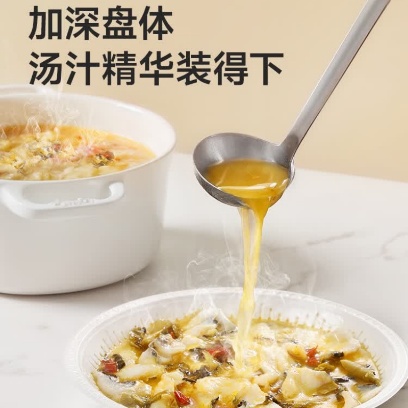 美丽雅(maryya)56152 浮雕圆盘155型*40只入 户外露营烧烤水果托盘 食品级托盘 201761高清大图