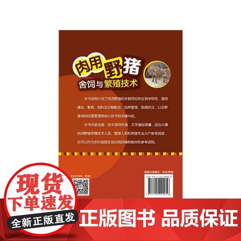 肉用野猪舍饲与繁殖技术 韦光辉 化学工业出版社 正版书籍高清大图