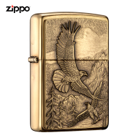 zippo芝宝打火机原装ZIPPO之宝煤油打火机高山鹰20854-043099
