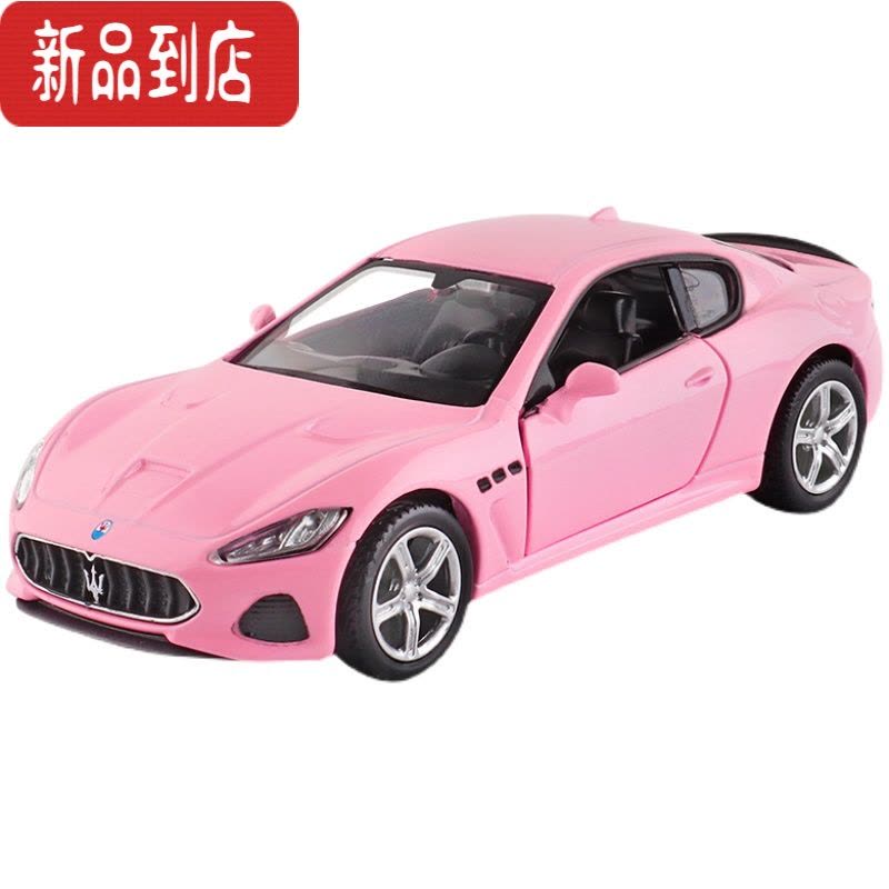 真智力仿真刺激战场玛莎拉蒂合金汽车模型基布力儿童声光回力玩具摆图片