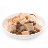 顽皮Wanpy宠物零食猫用餐盒含金枪鱼+三文鱼配方40g*6盒