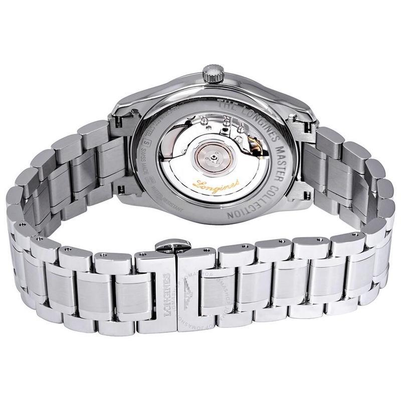 [官方正品]浪琴longines 瑞士名表 大师系列自动银色表盘男士手表