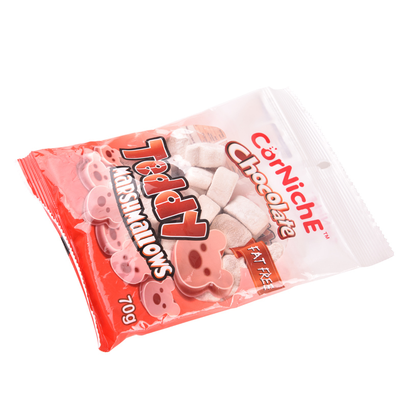 可尼斯(Corniche)巧克力泰迪棉花糖儿童休闲零食糖果喜糖软糖70g