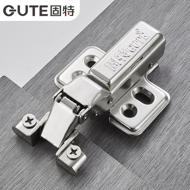 固特gute橱柜门铝合金框门铰链玻璃铝框展示柜书柜飞机弹簧门合页