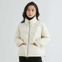 雅鹿羽绒服女短款时尚纯色立领白鸭绒2020新款面包派克服外套潮K