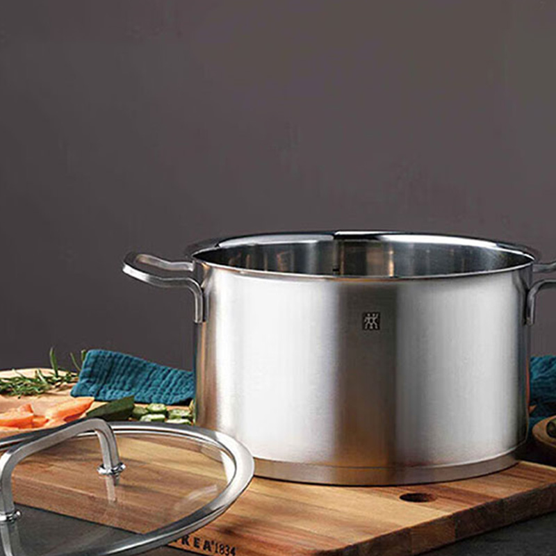 双立人汤锅24cm加厚不锈钢双层双耳烧锅66603-240-922高清大图