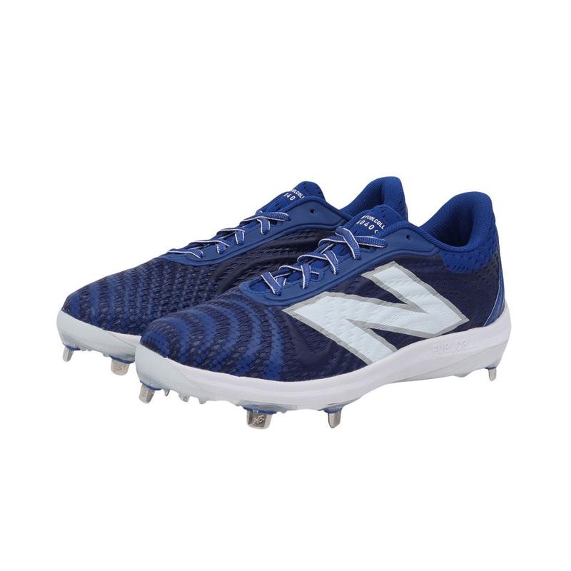 新百伦(New Balance)棒球鞋男专业透气缓震耐磨4040v7金属钉鞋高清大图