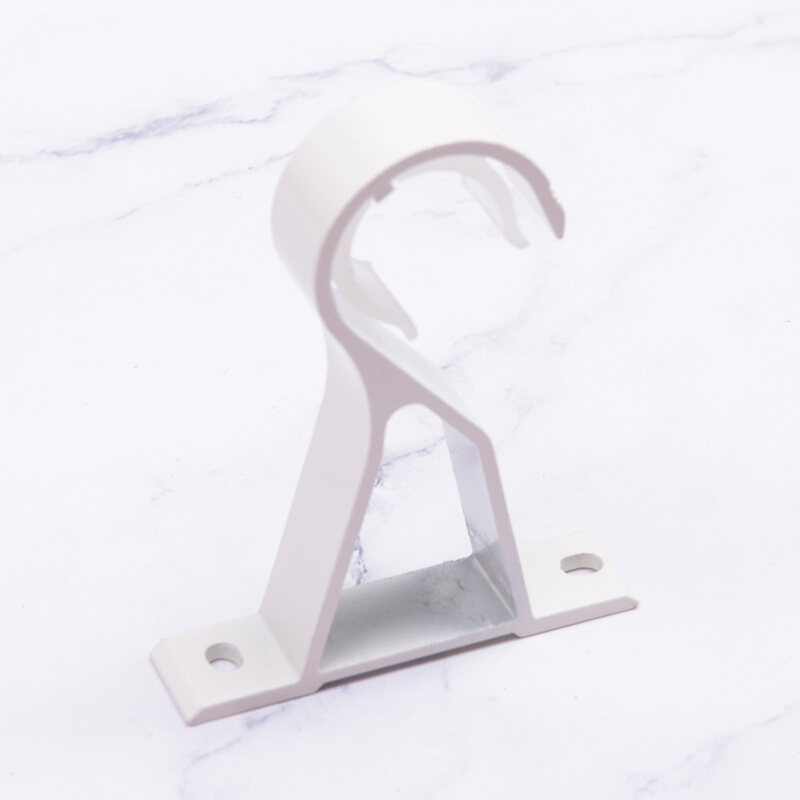 加厚铝合金罗马杆窗帘杆支架顶装支架侧装支架罗马杆底座单杆配件视频