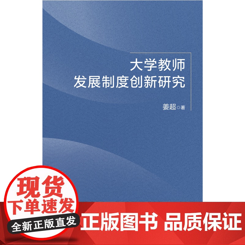 大学教师发展制度创新研究 姜超 著上海人民出版社高清大图