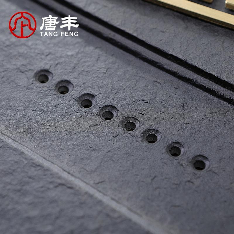 家柏饰(CORATED)石茶盘铜板过滤茶台长方形简约茶海家用大小号排水茶托19018Z