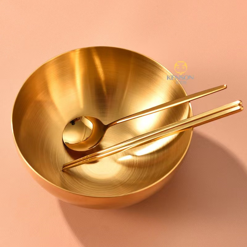 碗事大吉 金饭碗套装 金碗+金筷+金勺+礼盒