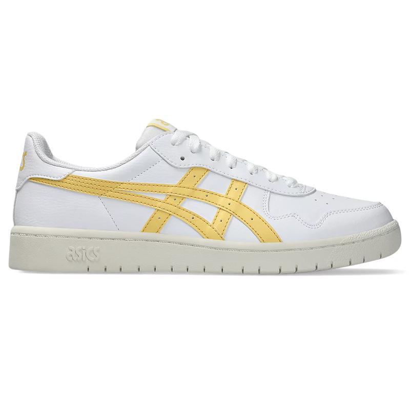 亚瑟士(ASICS)复古篮球风低帮运动鞋室内健身鞋女款舒适缓震训练 White/Faded_Yellow 37
