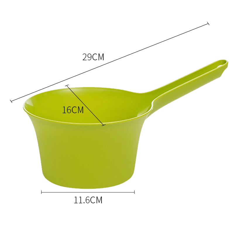 茶花(CHAHUA)水勺 加厚食品级塑料加深长柄 水瓢 宝宝洗头水舀子高清大图