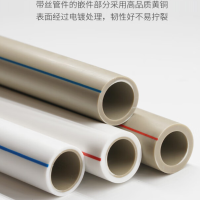 联塑ppr水管 冷热水管材ppr管 件 抗高压/耐腐蚀 白色 dn40【1寸2/2.5MPa/壁厚6.7mm】 2米/根