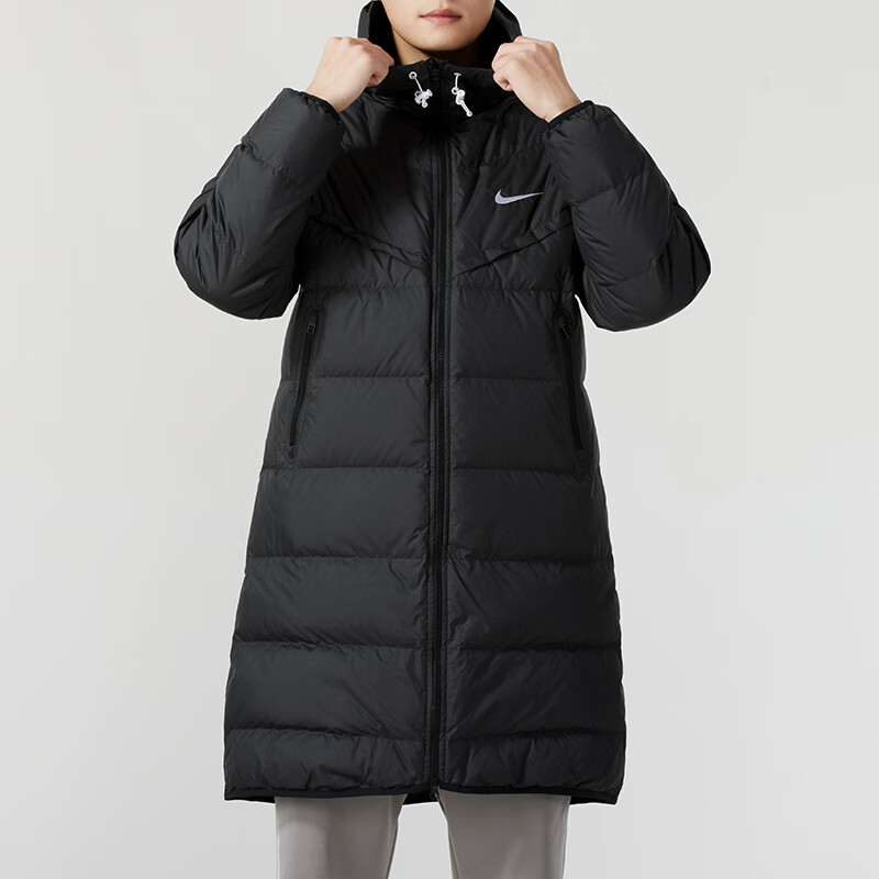 耐克(NIKE)男子新款加厚保暖时尚潮流休闲中长款羽绒服外套HQ4185-010 ZP