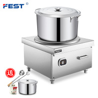 FEST商用电磁炉15KW平面爆炒炉大功率电磁灶台式电池炉平汤炉厨房商业设备饭堂酒店15kw 15千瓦平面电磁炉 送四样