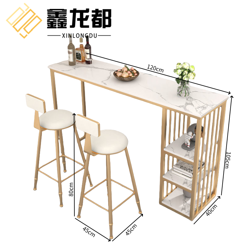 鑫龙都吧台桌椅套高清大图